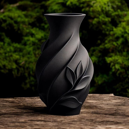 Morden vase black 3D look 1 feet